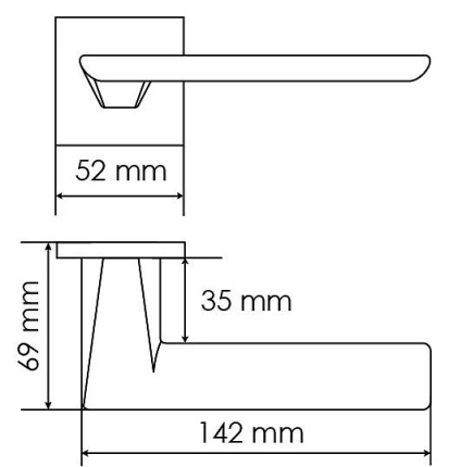 Ручка дверная MORELLI MH-51-S6 W PLATEAU Белый