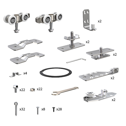 Комплект для профильных телескопических дверей SLD.Comfort-PRO.SET5.PROF telescope/80