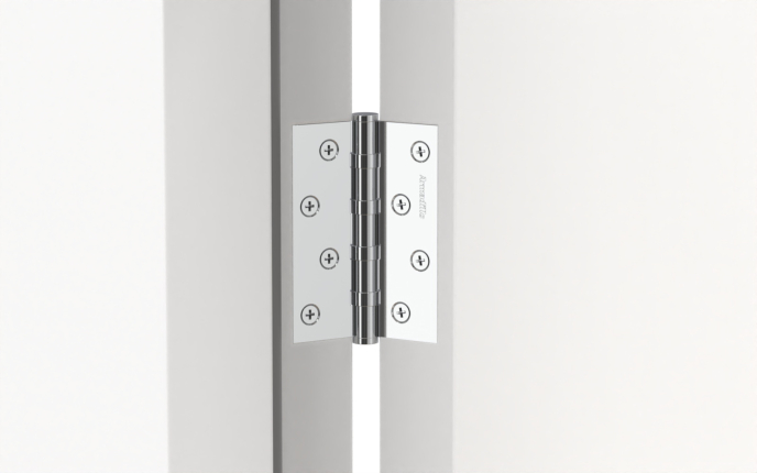 Петля универсальная IN4500UC-BL CP 102x76x3 INOX304 хром БЛИСТЕР