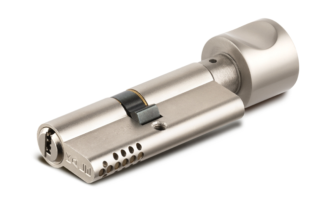 Цилиндровый механизм с вертушкой 164 OBS SCE/100 (45+10+45) mm никель 5 кл. new