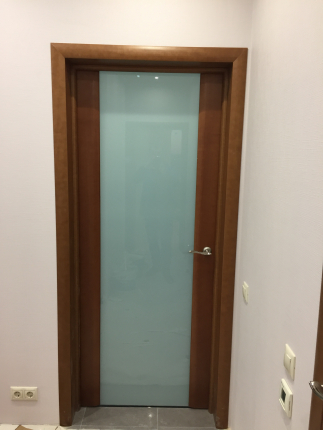 Фото межкомнатной двери Синай 3 остекленная анегри светлый