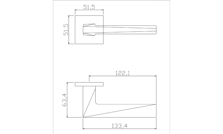 Ручка ADDEN BAU SOLAR S-535, никель
