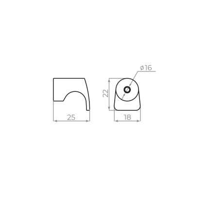 Ручка-кнопка мебельная MB-B-001 PB золото