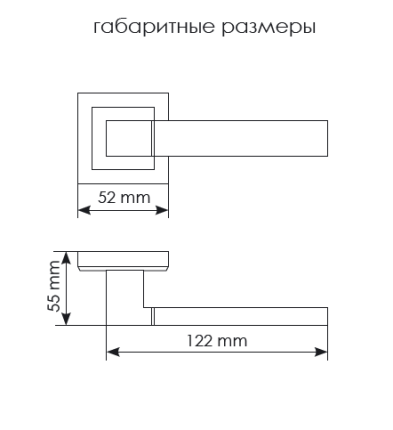 Ручка дверная MORELLI MH-28 BL-S Черный
