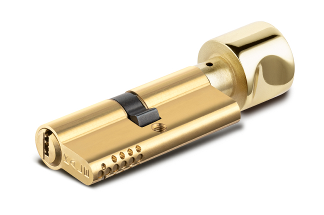 Цилиндровый механизм с вертушкой 164 OBS SCE/70 (30+10+30) mm латунь 5 кл. new