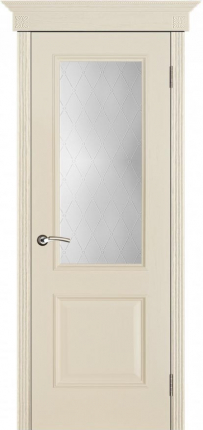 Межкомнатная дверь Версаль, стекло Классик, ваниль патина