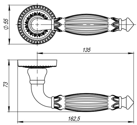 Ручка Armadillo Bella CL2 FG-10 французское золото