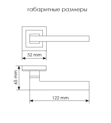 Ручка дверная MORELLI MH-35 BL-S Черный