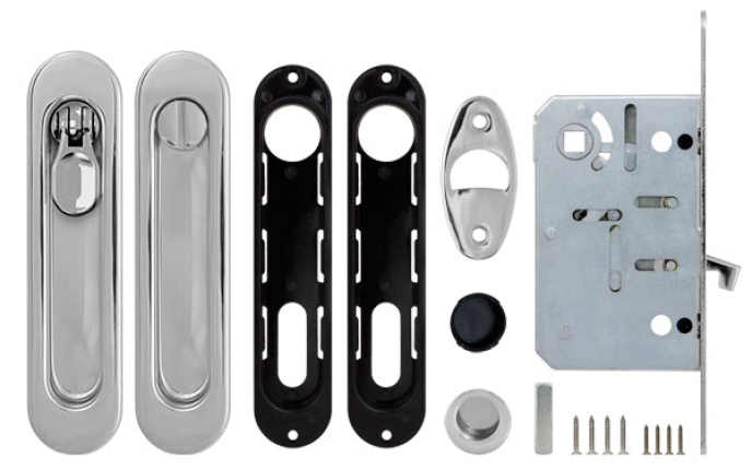 Набор для раздвижных дверей SH.LD152.KIT011-BK (SH011-BK) СP-8 хром
