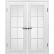 Межкомнатная дверь эмаль VFD Порта, остеклённая, Polar белый