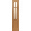 Межкомнатная дверь Капри 3, остеклённая, дуб светлый