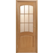 Межкомнатная дверь Капри 3, остеклённая, дуб светлый
