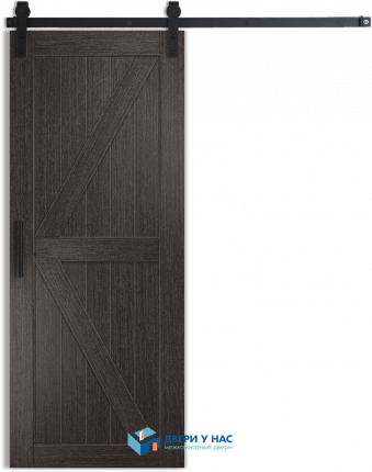 Амбарная раздвижная дверь Лофт 2, абрикос