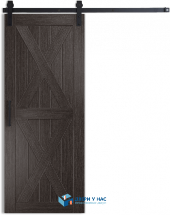 Амбарная раздвижная дверь Лофт 4, абрикос