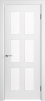 Дверь межкомнатная эмаль Верда Челси 8, остеклённая, белый