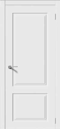 Дверь межкомнатная эмаль Верда Квадро-2, глухая, белый 900x2000