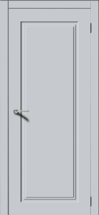 Дверь межкомнатная эмаль Верда Квадро-6, глухая, Лайтгрей 900x2000