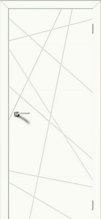 Дверь межкомнатная эмаль Верда Вектор, глухая, Лайтбеж 900x2000
