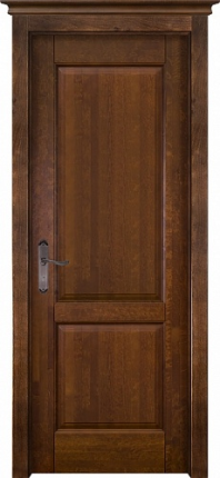 Дверь межкомнатная из массива ольхи Элегия, глухая, античный орех 900x2000