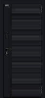 Дверь входная металлическая Bravo Лайнер-3 Total Black, Nordic Oak