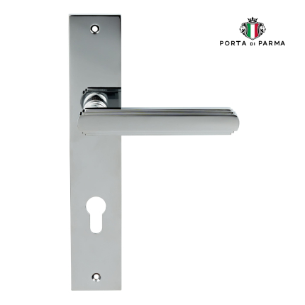 Дверная ручка на планке PORTA DI PARMA Glamour Матовое золото 2417.07.CYL
