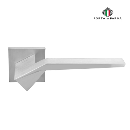 Дверная ручка на розетке PORTA DI PARMA Origami Матовый хром 205.02