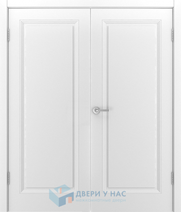 Двустворчатая дверь эмаль Шейл Дорс Беллини-111 глухая белый 900x2000