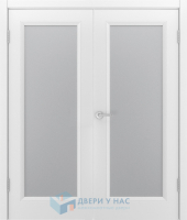 Двустворчатая дверь эмаль Шейл Дорс Беллини-111 остеклённая белый
