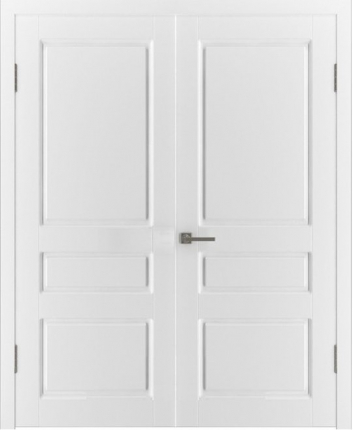 Двустворчатая дверь эмаль VFD Честер, глухая, белый