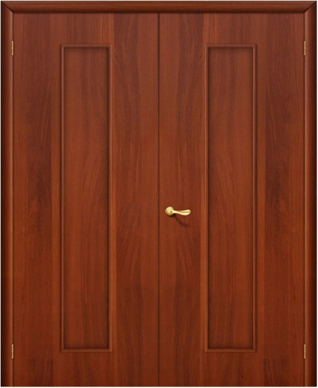 Двустворчатая дверь ламинированная Bravo 20Г Тифани, глухая, итальянский орех 900x2000