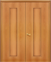 Двустворчатая дверь ламинированная Bravo 20Г Тифани, глухая, миланский орех