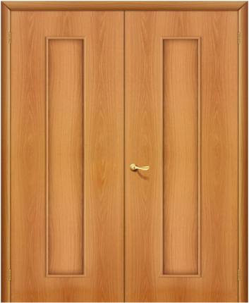 Двустворчатая дверь ламинированная Bravo 20Г Тифани, глухая, миланский орех