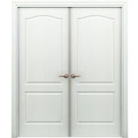 Двустворчатая дверь ламинированная Бекар ПАЛИТРА 11-4, глухая, белый