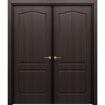 Двустворчатая дверь ламинированная Бекар ПАЛИТРА 11-4, глухая, венге 900x2000