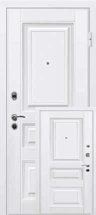 Дверь входная металлическая МеталЮр М11, белый