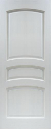 Межкомнатная дверь массив сосны 16-ДГ, белый лоск 900x2000