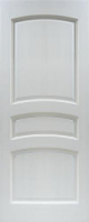 Межкомнатная дверь массив сосны 16-ДГ, белый лоск