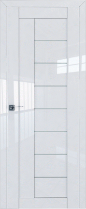 Межкомнатная дверь 17L, white, белый люкс