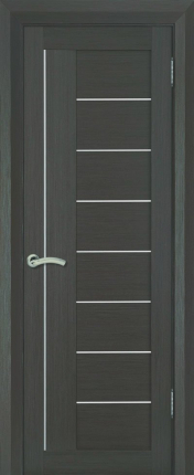 Межкомнатная дверь 17X, остеклённая, венге мелинга