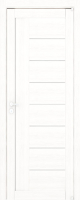 Межкомнатная дверь экошпон Uberture 2110, остеклённая, белый велюр