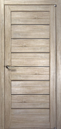 Межкомнатная дверь экошпон Uberture 2125, остеклённая, серый велюр 900x2000
