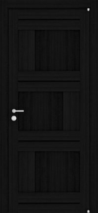Межкомнатная дверь экошпон Uberture 2180, глухая, шоко велюр