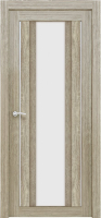 Межкомнатная дверь экошпон Uberture 2191, остеклённая, серый велюр