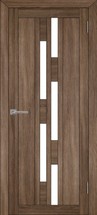 Межкомнатная дверь 2198, остеклённая, серый велюр 900x2000