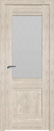 Межкомнатная дверь 2XN, ст. мелкий ромб, каштан светлый