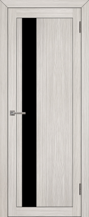 Межкомнатная дверь экошпон Uberture 30004, остеклённая, капучино велюр