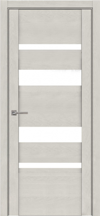 Межкомнатная дверь 30013 Soft touch, остеклённая, софт бьянка, стекло белое