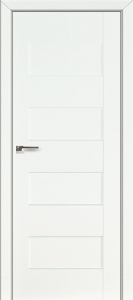 Межкомнатная дверь 45L, white, белый глянец