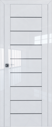 Межкомнатная дверь 45L, grafit белый люкс