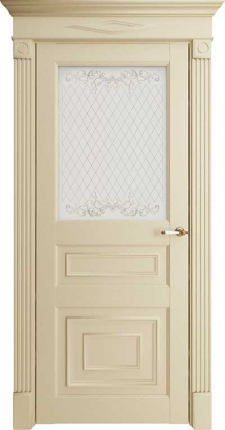 Межкомнатная дверь 62001, остекленная, серена керамик
